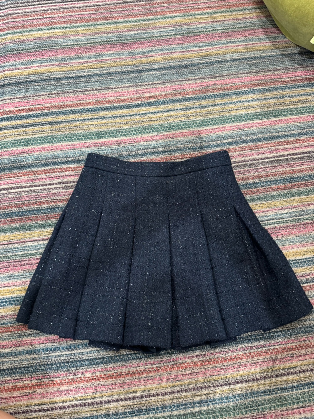 Amanda Uprichard Navy Pleated Skort